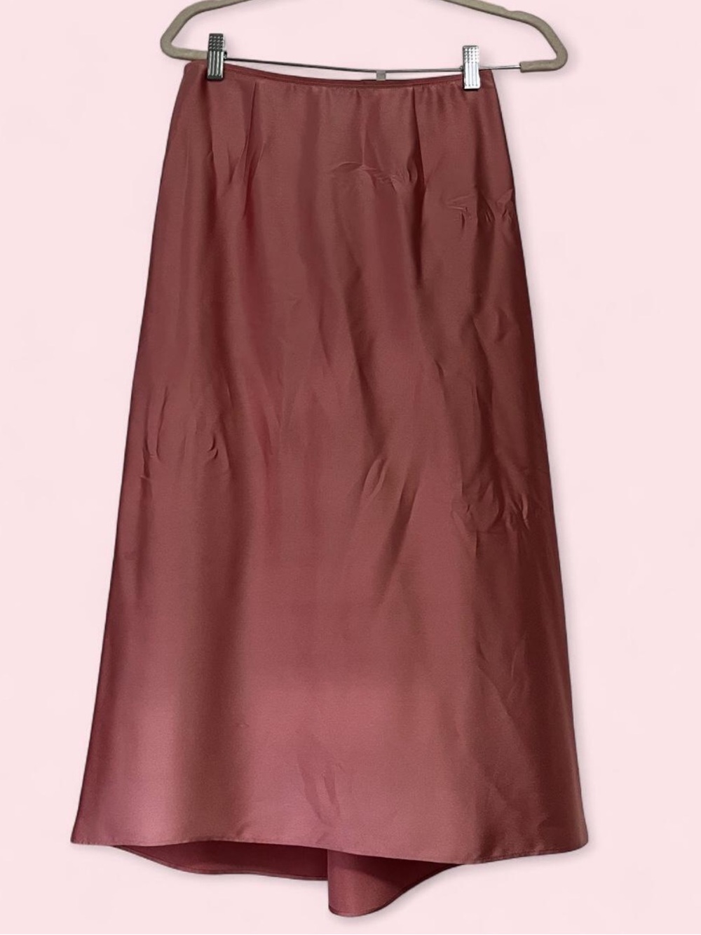 Vince Satin Midi Skirt Dusty Rose Size 0